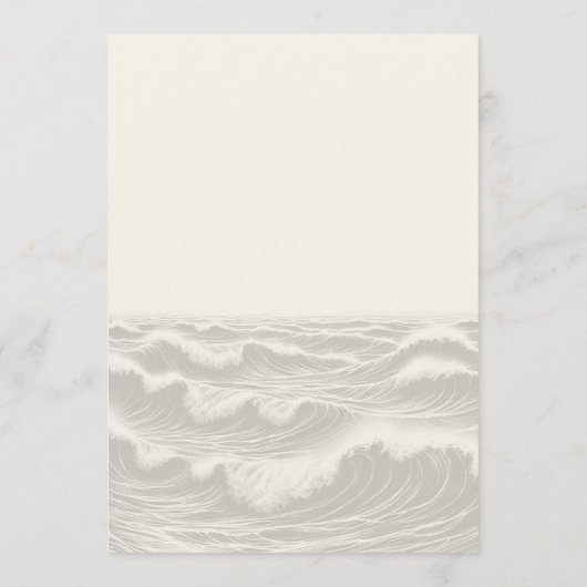 Dromerige Blauwe Palmbomen Bruiloft Menu (Achterkant)