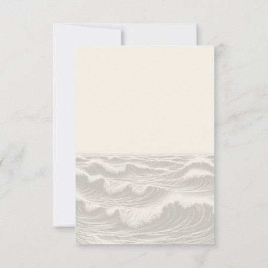 Dromerige Blauwe Palmbomen Bruiloft RSVP Kaartje (Achterkant)