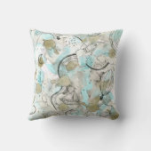 Dromerige blauwe skyscape en slaperige reizen kussen (Achterkant)