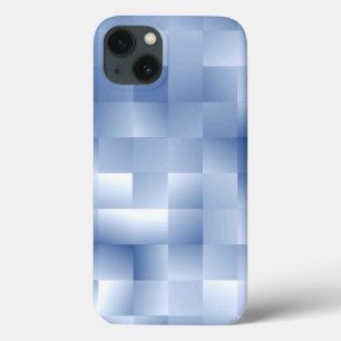 Dromerige blauwe tinten in een vierkant patroon Case-Mate iPhone case
