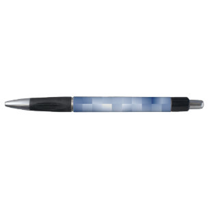 Dromerige blauwe tinten in een vierkant patroon pen