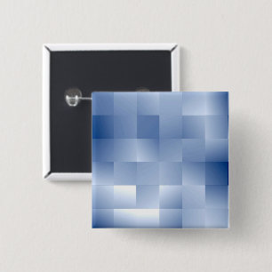 Dromerige blauwe tinten in een vierkant patroon vierkante button 5,1 cm