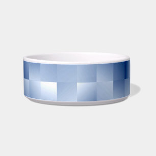 Dromerige blauwe tinten in een vierkant patroon voerbakje