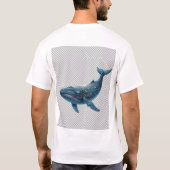 Dromerige Blauwe Walvis T-Shirt (Achterkant)
