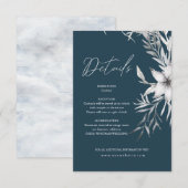 Dromerige bloem | Details Envelopkaart Informatiekaartje (Voorkant / Achterkant)