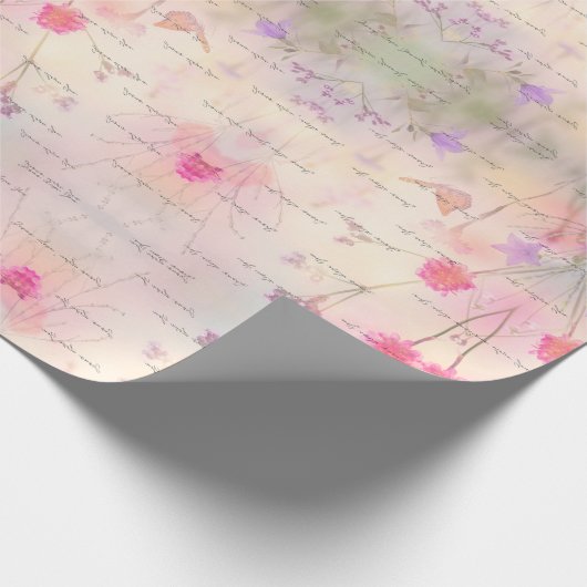 Dromerige bloem Jezus houdt van je Cadeaupapier (Hoek)