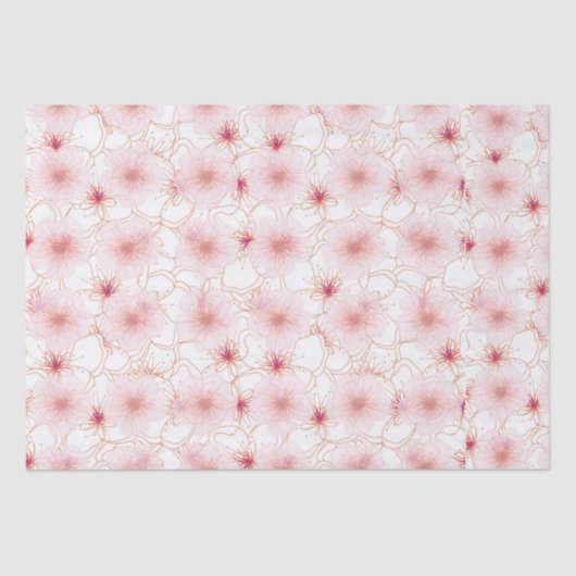 Dromerige bloemblaadjes tissuepapier (Voorkant)
