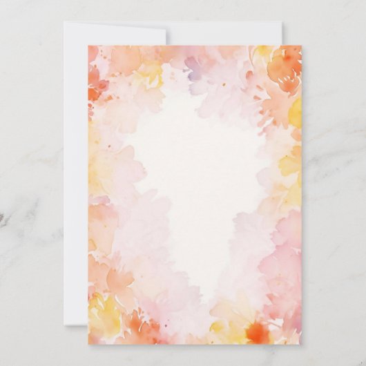 Dromerige Bloemen Baby in Bloom Baby shower Kaart (Achterkant)