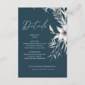 Dromerige bloemen | Details Envelopkaart Informatiekaartje (Voorkant)