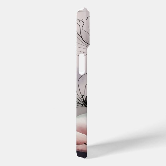 Dromerige bloemen: inkt en Waterverf elegantie Case-Mate iPhone Case (Achterkant / Rechts)