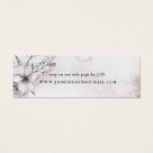 Dromerige bloemen | Trouwwebsitekaart Mini Visitekaartjes (Voorkant)