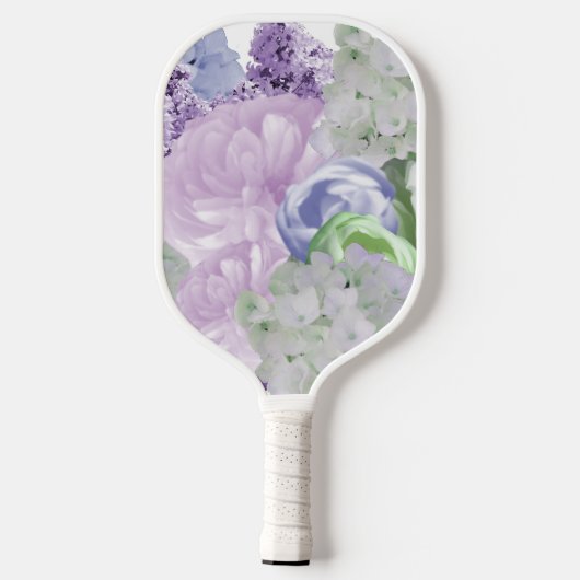 Dromerige Bloemrijke Pickleball Paddle (Achterkant)