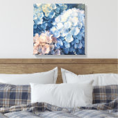 Dromerige Bloemtextuur – Zachte Bloemstijl Canvas Afdruk (Insitu (Slaapkamer))