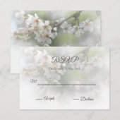 Dromerige Bloesems 2 RSVP Kaart (Voorkant / Achterkant)