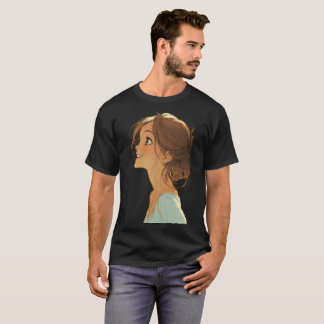 Dromerige Blonde Meisjes Esthetische Kunst T-shirt