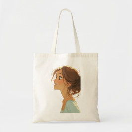 Dromerige Blonde Meisjes Esthetische Kunst Tote Bag