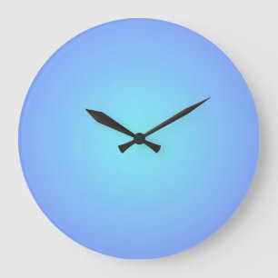 Dromerige Blues Aqua Blauwe Tinten Minimalistisch Grote Klok