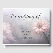 Dromerige Blush Roze Daisies Gastenboek (Voorkant)