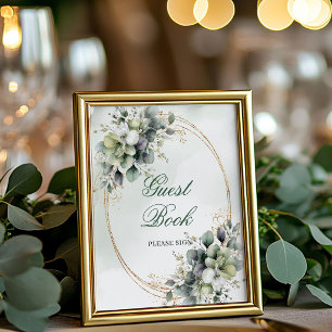 Dromerige Boheemse Gastboek Tafel Sign Poster