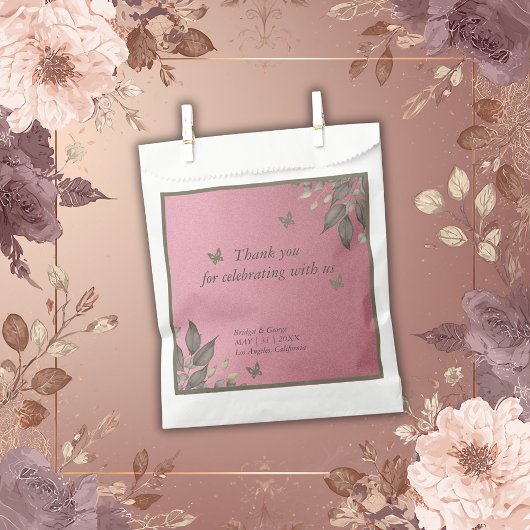 Dromerige  Boho chique bruiloft dank u Bedankzakje