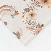 Dromerige Boho Hoogland Koe Kraamkamer Fleece Deken (Hoek)
