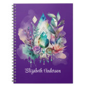 Dromerige Boho kristallen Magische Dreamcatcher Notitieboek (Voorkant)