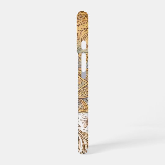 Dromerige Boho Mandala - ingewikkeld patroonontwer iPhone 16 Hoesje (Linkerkant)