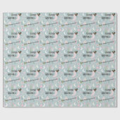 Dromerige Boho Night Sky Design met foto en naam Cadeaupapier (Vlak)