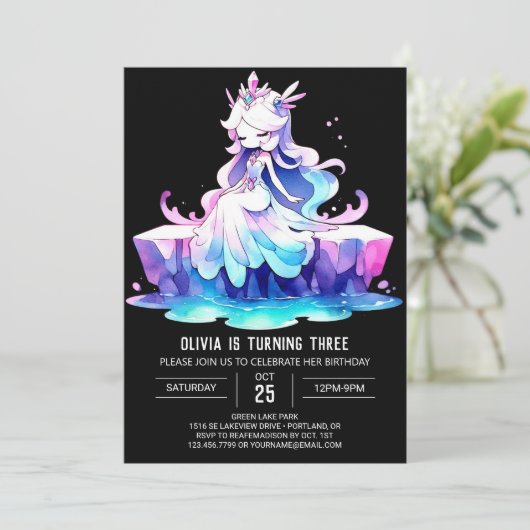 Dromerige Boho Prinses Verjaardag Kaart (Staand voorkant)