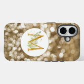 Dromerige Bokeh Gouden Bloembrief M Monogram Case-Mate iPhone Case (Achterkant (horizontaal))