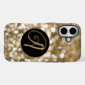 Dromerige Bokeh Gouden Glitter Letter Een Monogram Case-Mate iPhone Case (Achterkant (horizontaal))