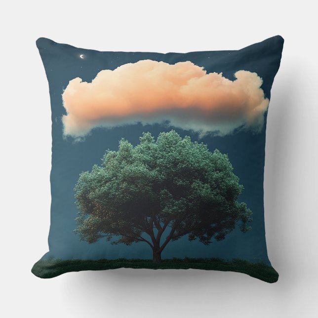 Dromerige bomen en wolken kussen (Voorkant)