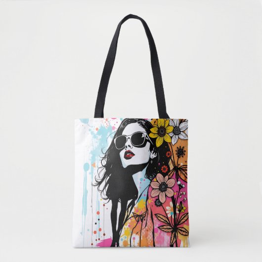 Dromerige botanische portretkunst 🦋 tote bag (Voorkant)