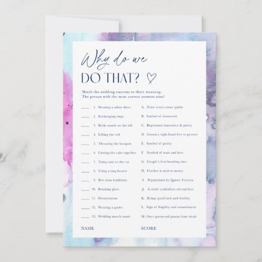 Dromerige Bruidsbruiloft Aangepaste Bruiloft Gewoo Kaart (Voorkant)