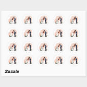 Dromerige bruidsparen Sticker (Vel)