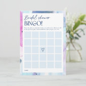 Dromerige Bruiloft Feest Cadeau Bingo Activiteit S Kaart (Staand voorkant)