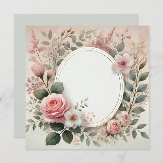 Dromerige bruiloft Verloving ontwerp Kaart (Voorkant / Achterkant)