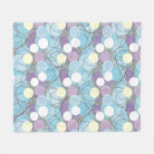 Dromerige Bubbelwolken Fleece Deken (Voorkant (Horizontaal))