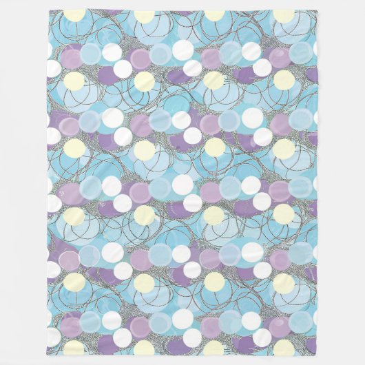 Dromerige Bubbelwolken Werpen Dekbed Fleece Deken (Voorkant)