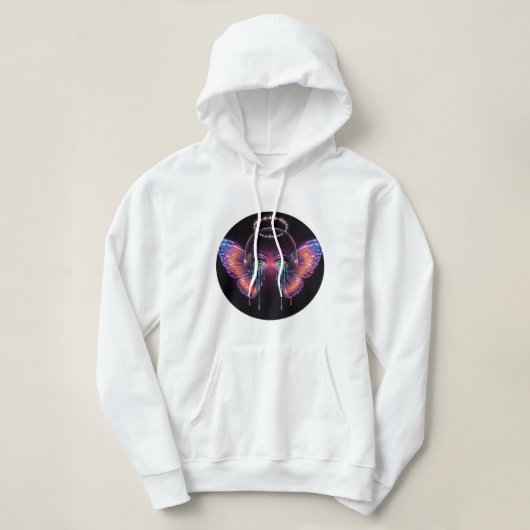 Dromerige Butterfly Hoofdtelefoon Hoodie ✨🎧 (Design voorkant)