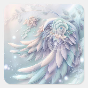 Dromerige Christmas Angel Wings Sticker
