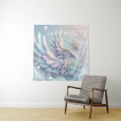 Dromerige Christmas Angel Wings Tapestry Wandkleed (In Situ (horizontaal))