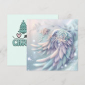 Dromerige Christmas Angel Wings Wenskaart (Voorkant / Achterkant)