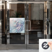 Dromerige Christmas Angel Wings Window Cling Raamsticker (Kantoordeur)