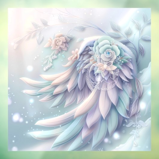 Dromerige Christmas Angel Wings Window Cling Raamsticker (Vel 3)