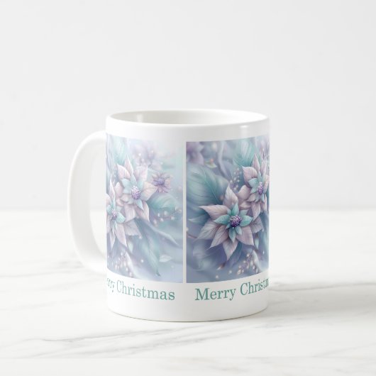 Dromerige Christmas Floral Mok (Voorkant links)