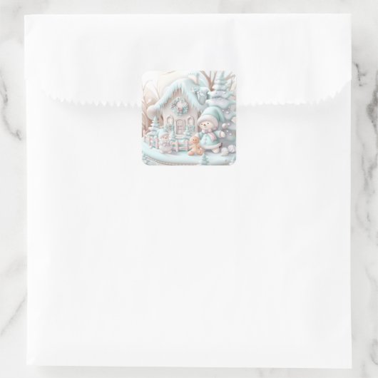 Dromerige Christmas Gingerbread House Sticker (Tas)