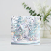 Dromerige Christmas Gingerbread House Wenskaart (Staand voorkant)