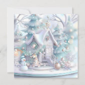 Dromerige Christmas Gingerbread House Wenskaart (Voorkant)