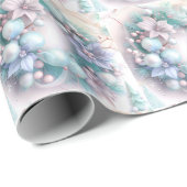 Dromerige Christmas Wreath Wrapping Paper Cadeaupapier (Rol Hoek)